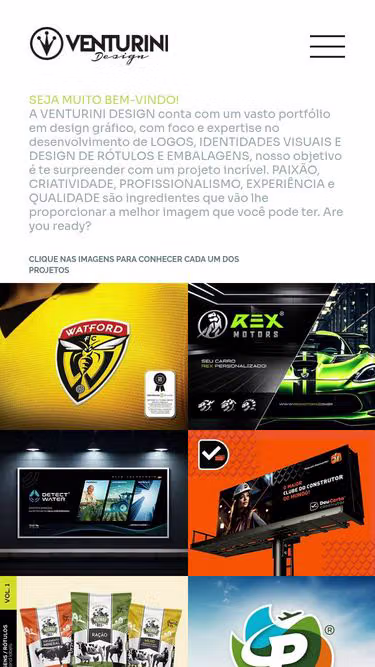 Screenshot of venturini.com.br