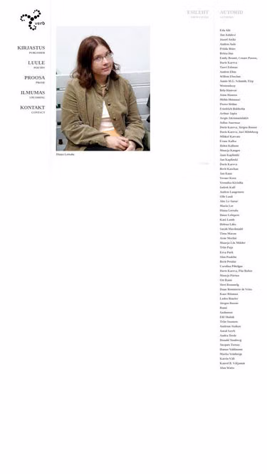 Screenshot of verb.ee