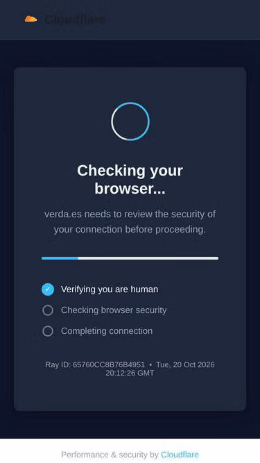 Screenshot of verda.es