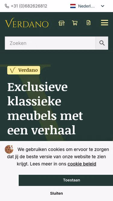 Screenshot of verdano.eu