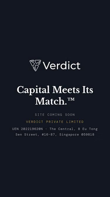 Screenshot of verdict.capital