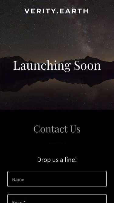 Screenshot of verity.earth
