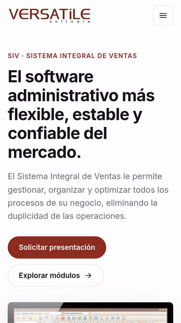 Screenshot of versatile.com.mx