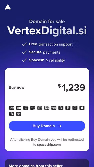 Screenshot of vertexdigital.si
