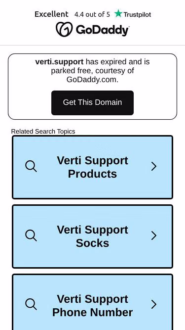 Screenshot of verti.support
