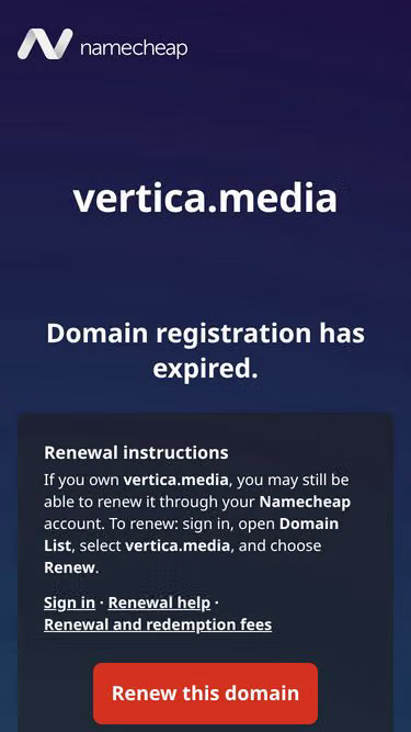 Screenshot of vertica.media