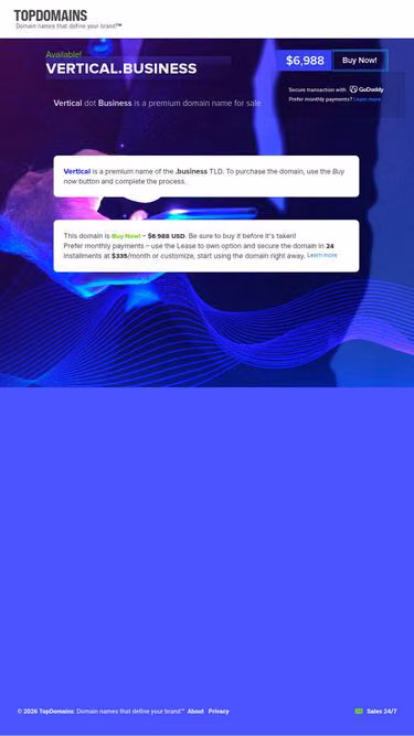 Screenshot of vertical.business