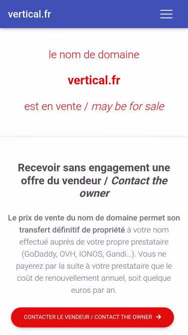 Screenshot of vertical.fr