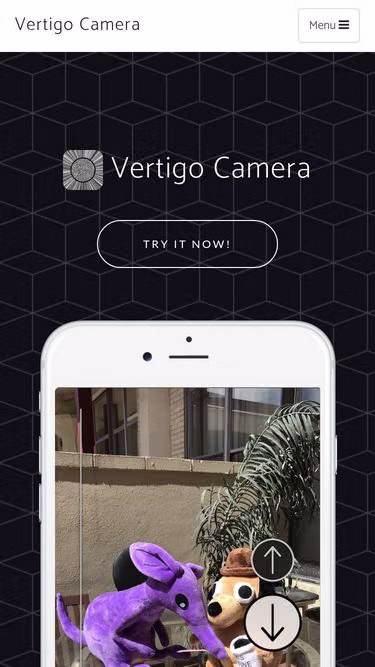 Screenshot of vertigo.camera