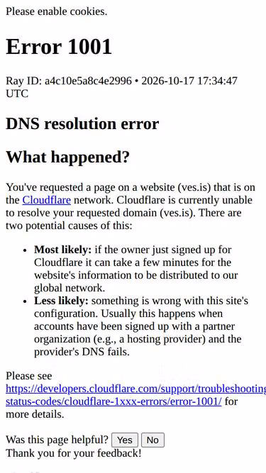Screenshot of ves.is
