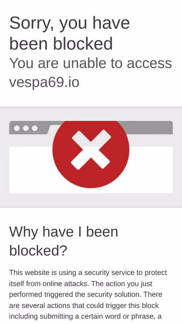 Screenshot of vespa69.io
