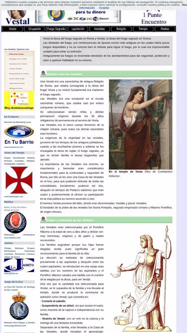 Screenshot of vestal.es