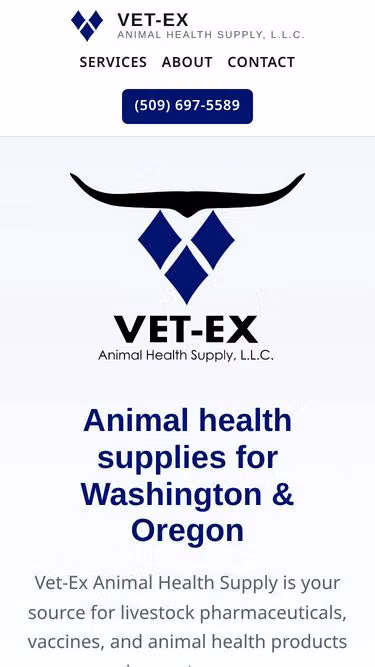 Screenshot of vetex.us