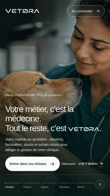 Screenshot of vetora.ma