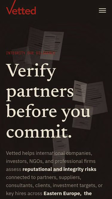 Screenshot of vetted.ro