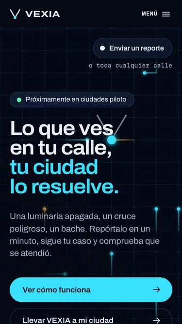 Screenshot of vexia.com.mx