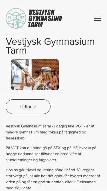 Screenshot of vgt.dk