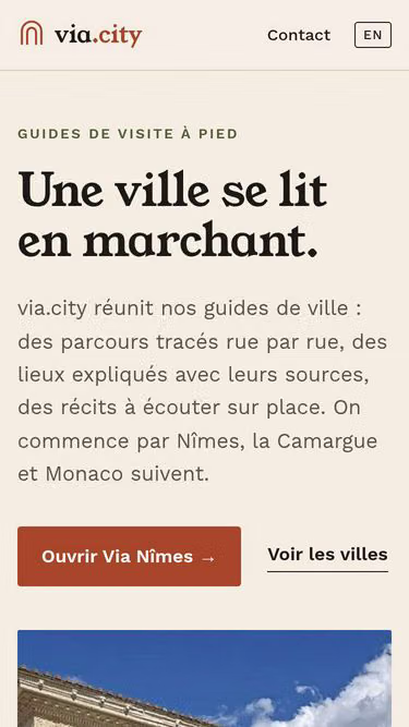 Screenshot of via.city