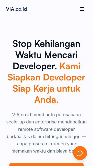 Screenshot of via.co.id
