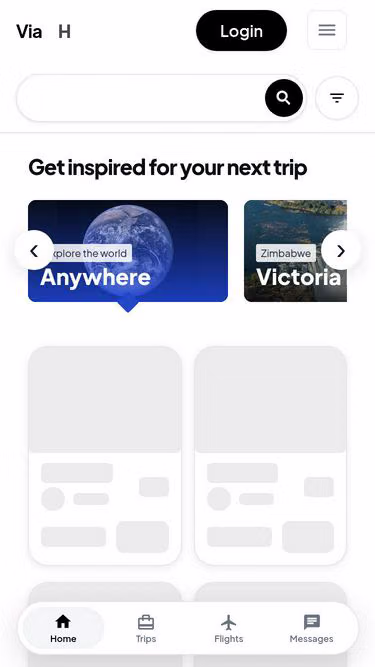 Screenshot of via.co.zw