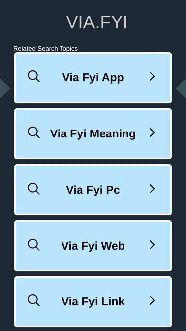 Screenshot of via.fyi