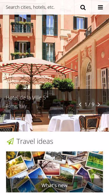 Screenshot of via.travel