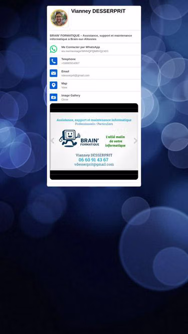 Screenshot of vianney.tel