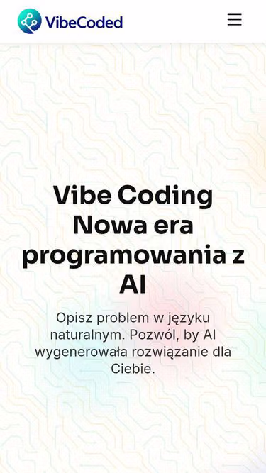 Screenshot of vibecoded.pl