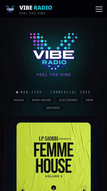 Screenshot of vibefm.gr