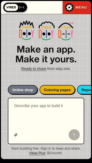 Screenshot of vibing.cool