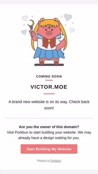 Screenshot of victor.moe