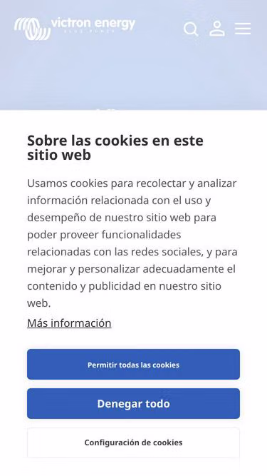 Screenshot of victronenergy.com.es