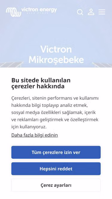 Screenshot of victronenergy.com.tr