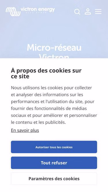 Screenshot of victronenergy.fr