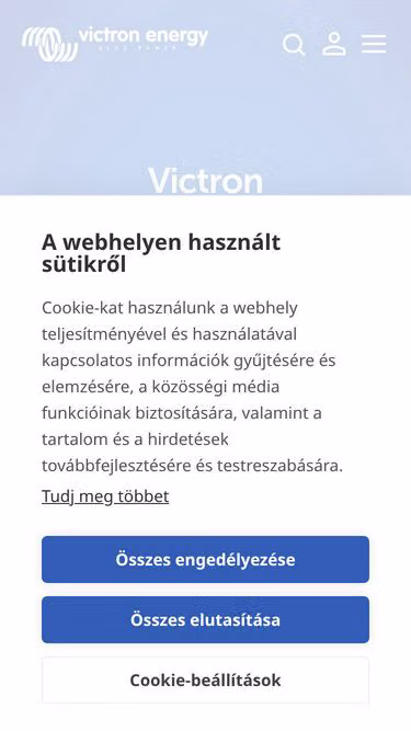Screenshot of victronenergy.hu