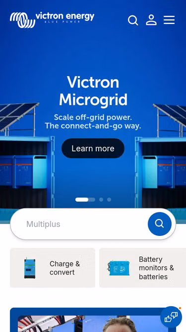 Screenshot of victronenergy.kr