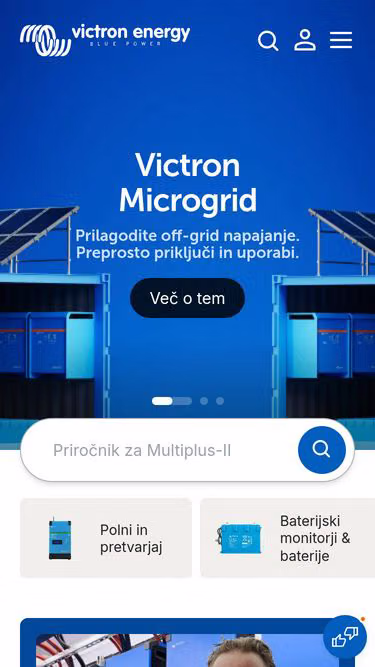 Screenshot of victronenergy.si
