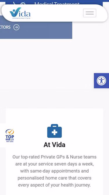 Screenshot of vida.lk