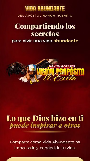 Screenshot of vidaabundante.lat