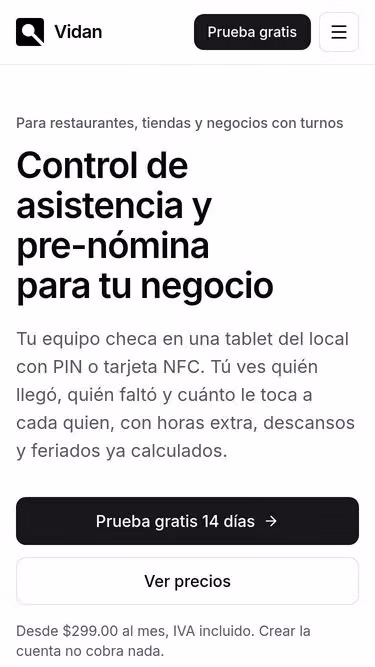 Screenshot of vidan.app