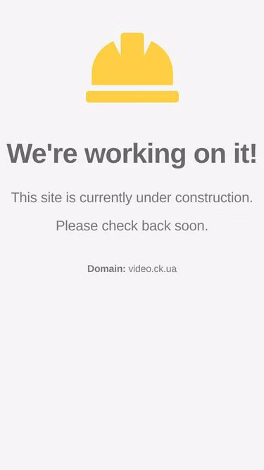 Screenshot of video.ck.ua