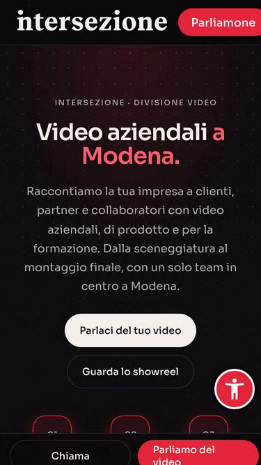 Screenshot of video.modena.it