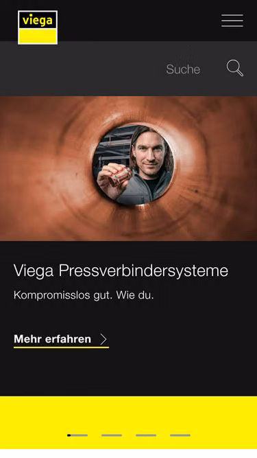 Screenshot of viega.de