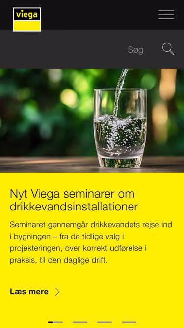 Screenshot of viega.dk