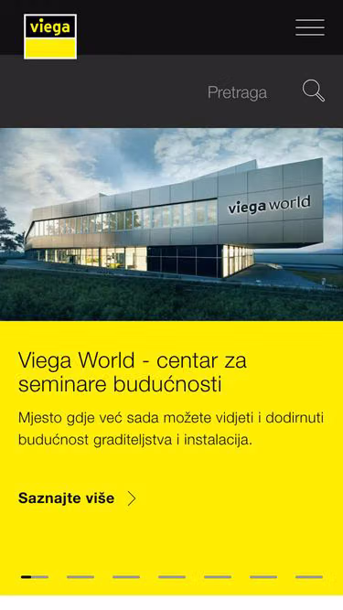 Screenshot of viega.hr