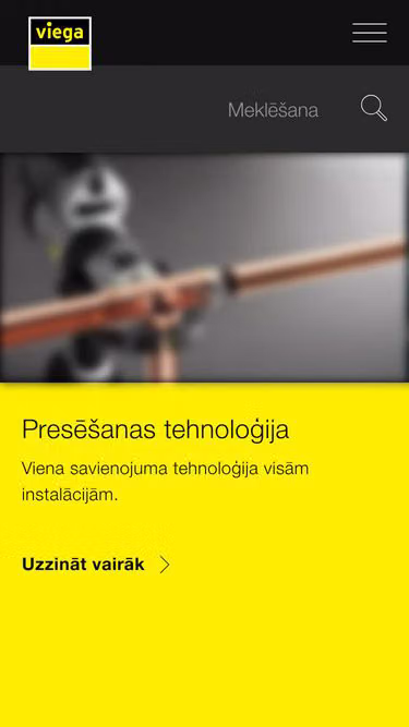 Screenshot of viega.lv