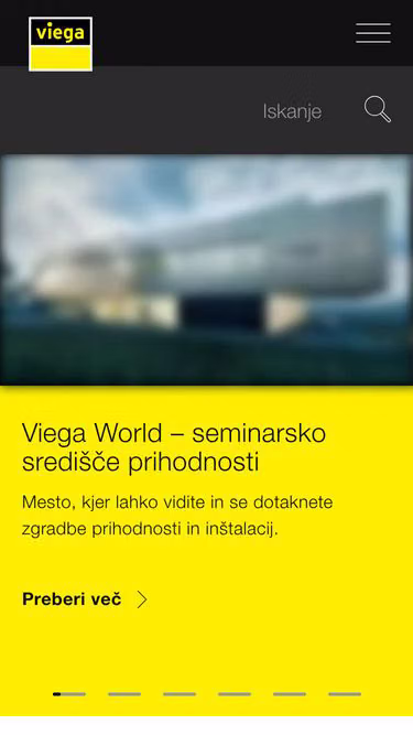 Screenshot of viega.si