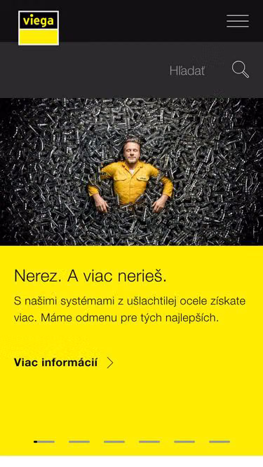 Screenshot of viega.sk
