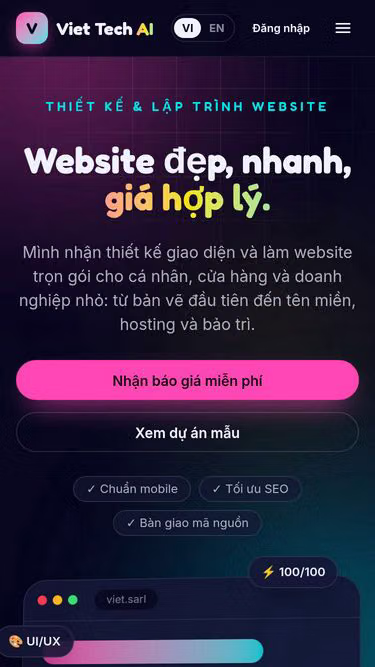 Screenshot of viet.sarl