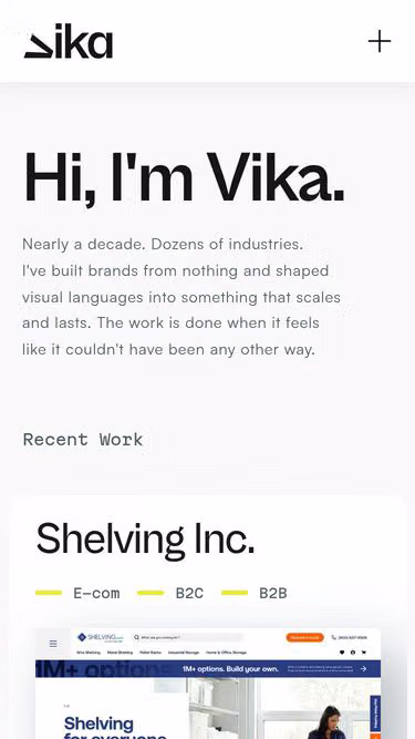 Screenshot of vika.design